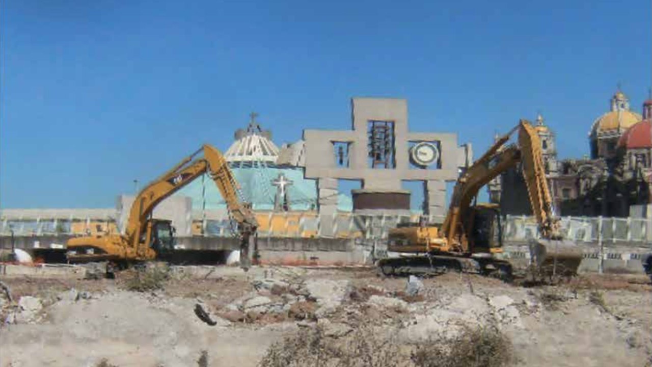 Excavación y cimentación estacionamiento “Plaza Mariana Basílica de Guadalupe” 